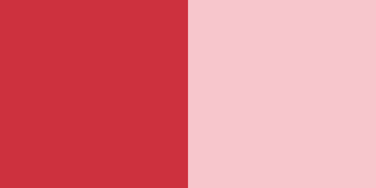 An image of cherry red and bubblegum pink color combination.