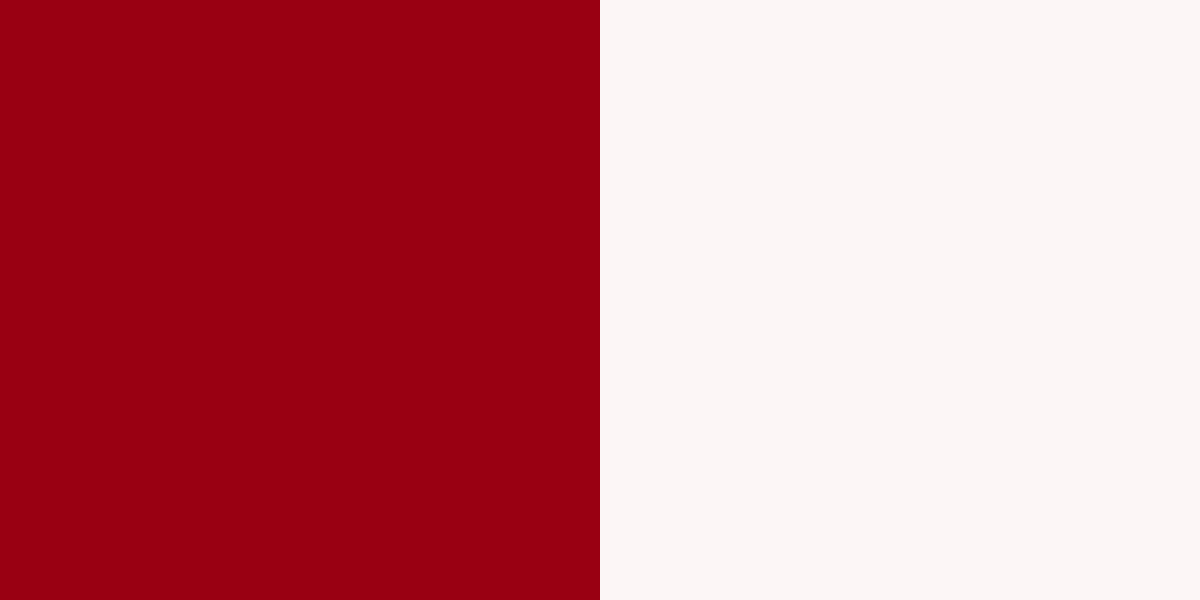 An image of cherry red and off-white color combination.