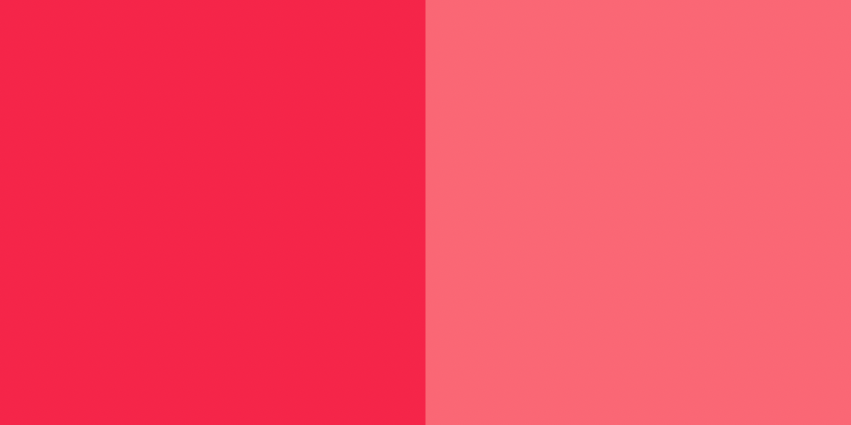 An image of cranberry red and bubblegum color combination.