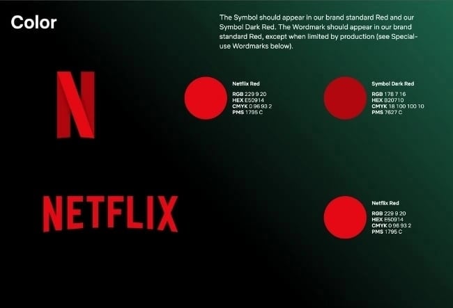 netflix brand color guidelines