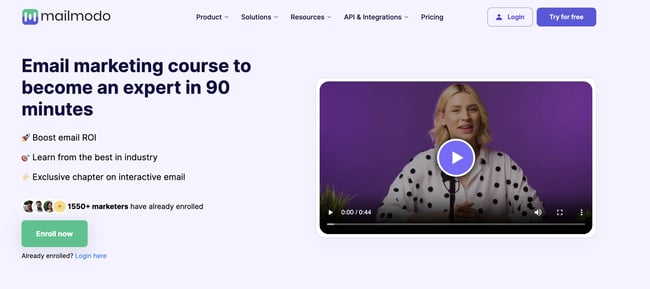 free online courses, mailmodo