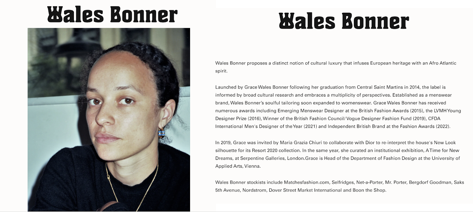 Wales Bonner Company Profile