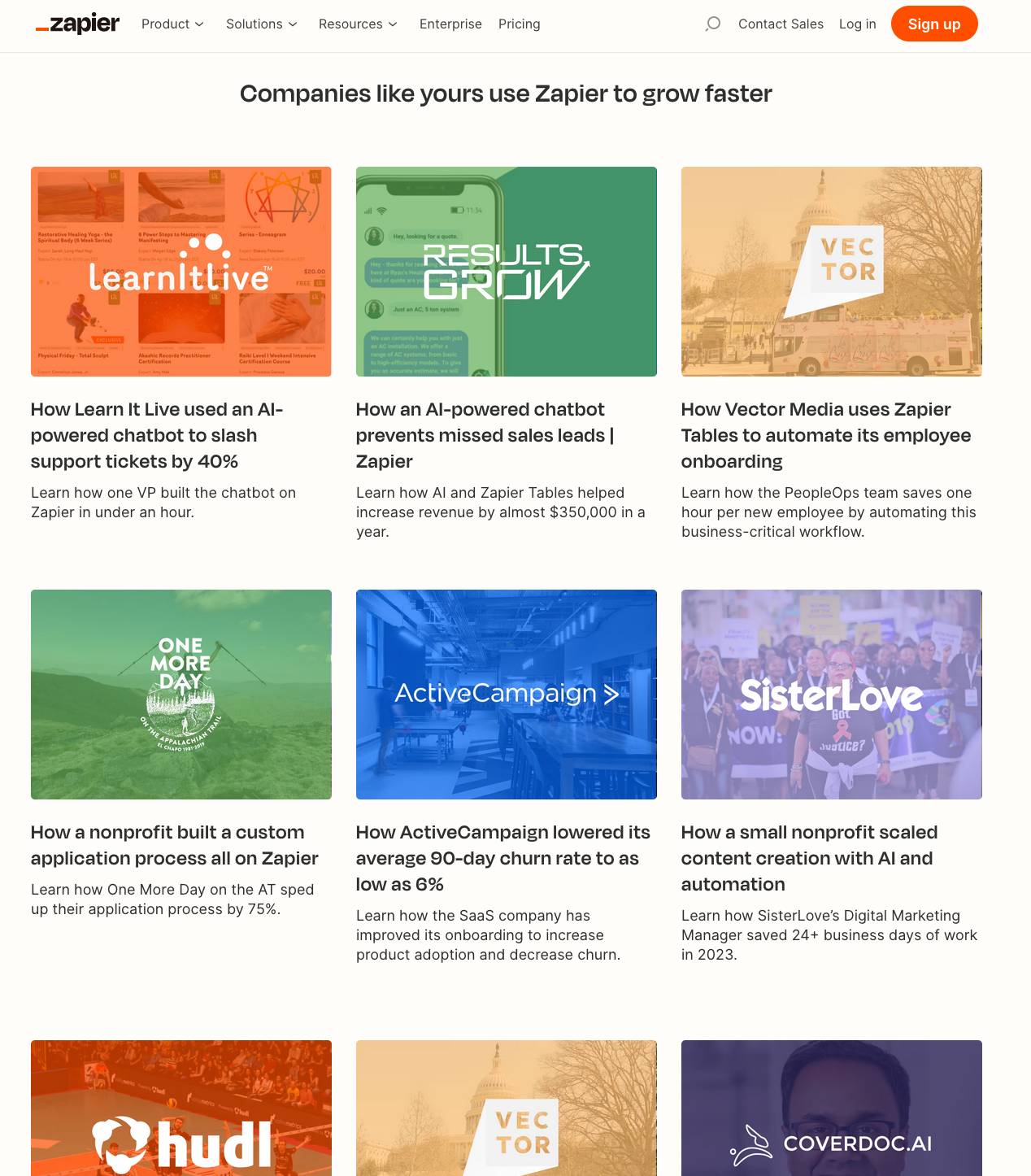 How Zapier uses successful Case Studies to express its customer centricity.