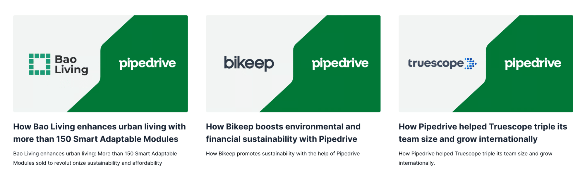 Pipedrive case studies