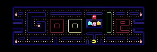 coolest google doodles, pac man