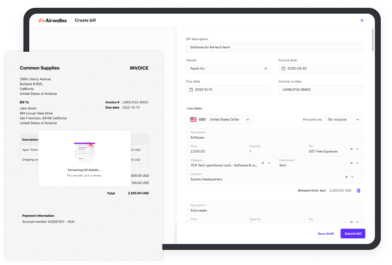 in product images of airwallex's optical character recognition data capture tool