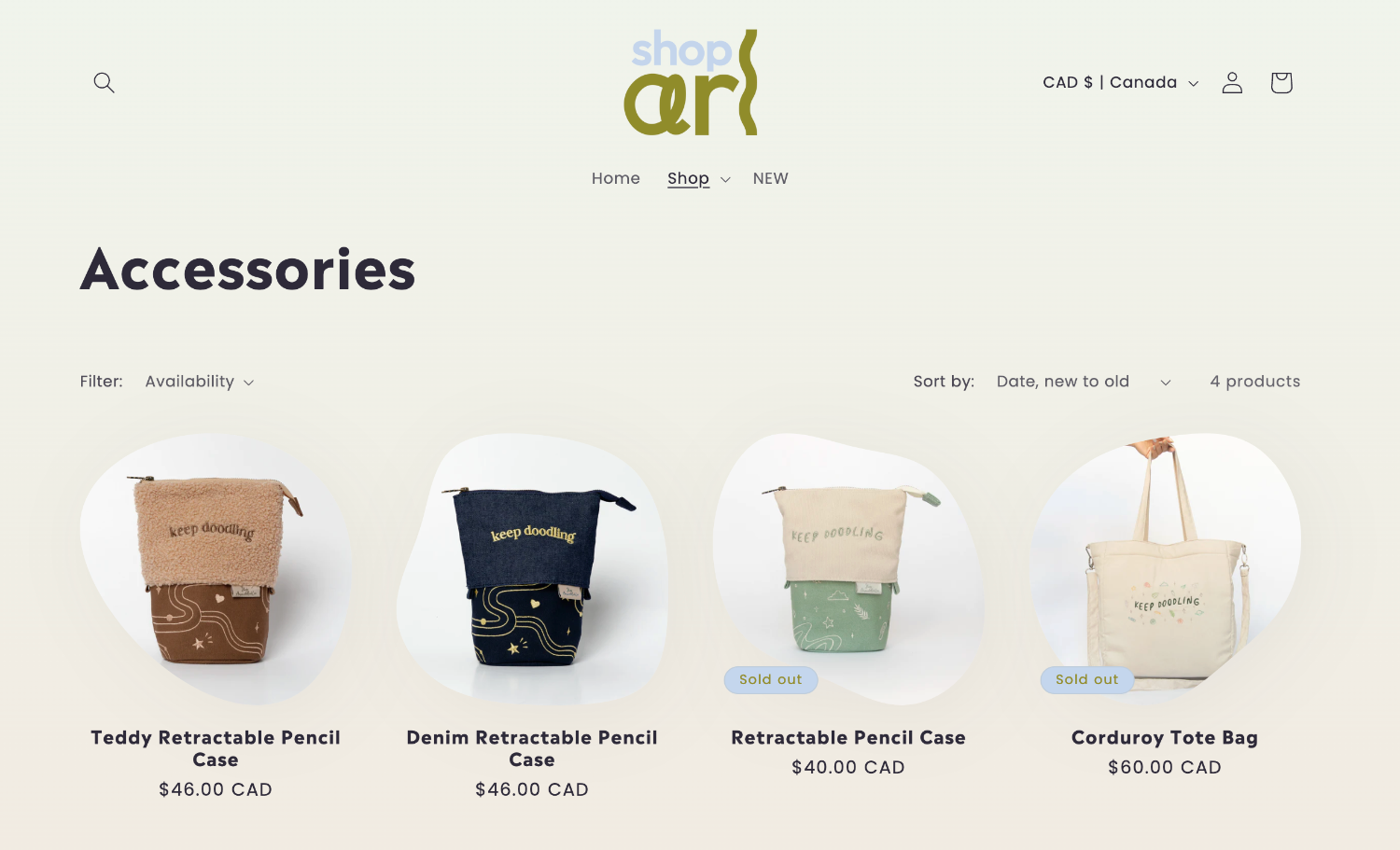 Ecommerce product page for YouTuber Amanda Rach Lee
