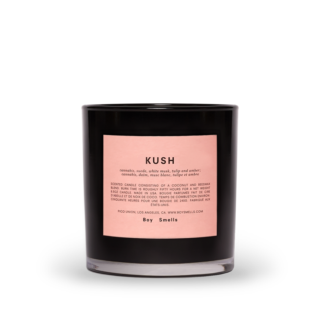 KUSH scented candle by the candle business Boy Smells