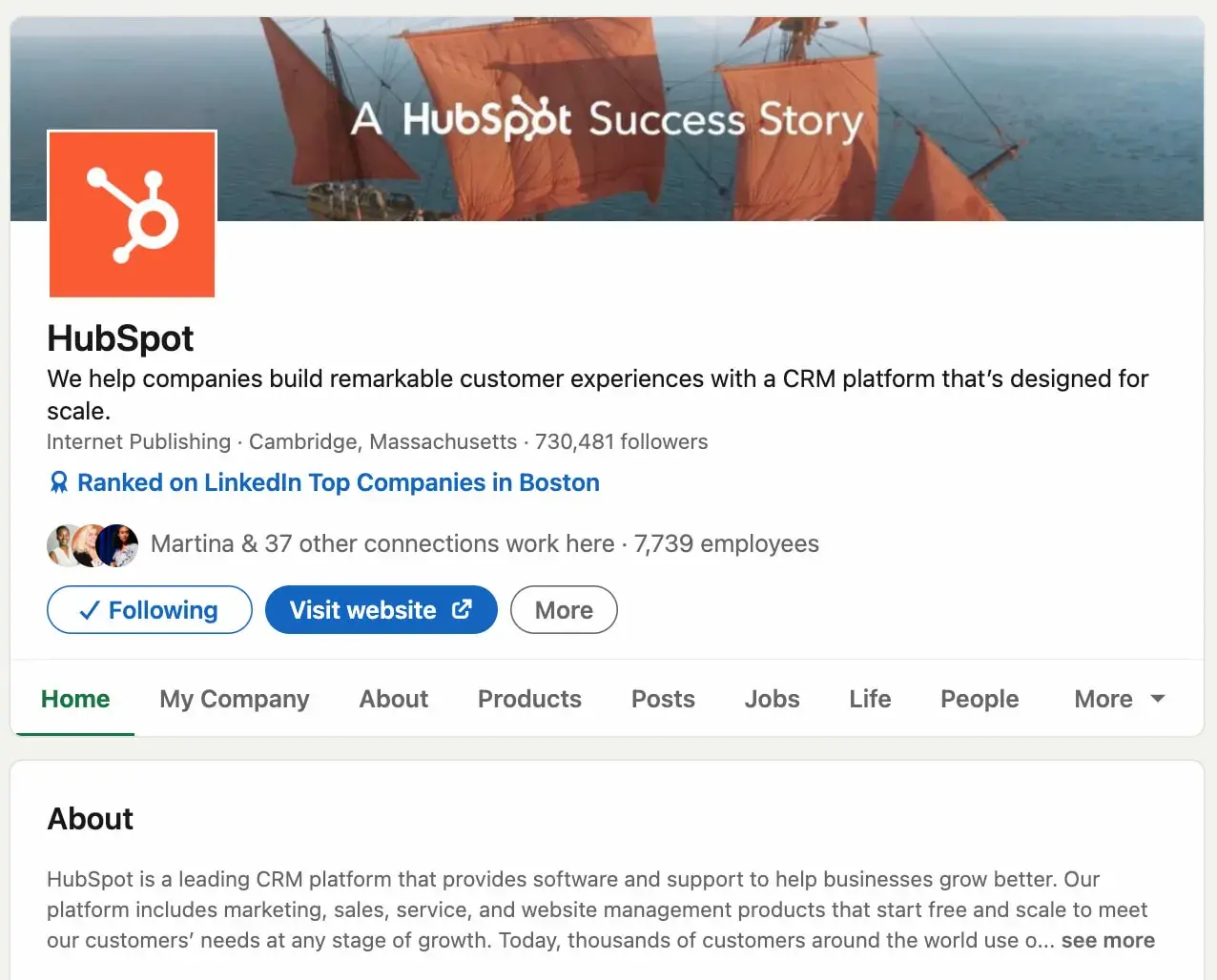 linkedin marketing strategy, hubspot