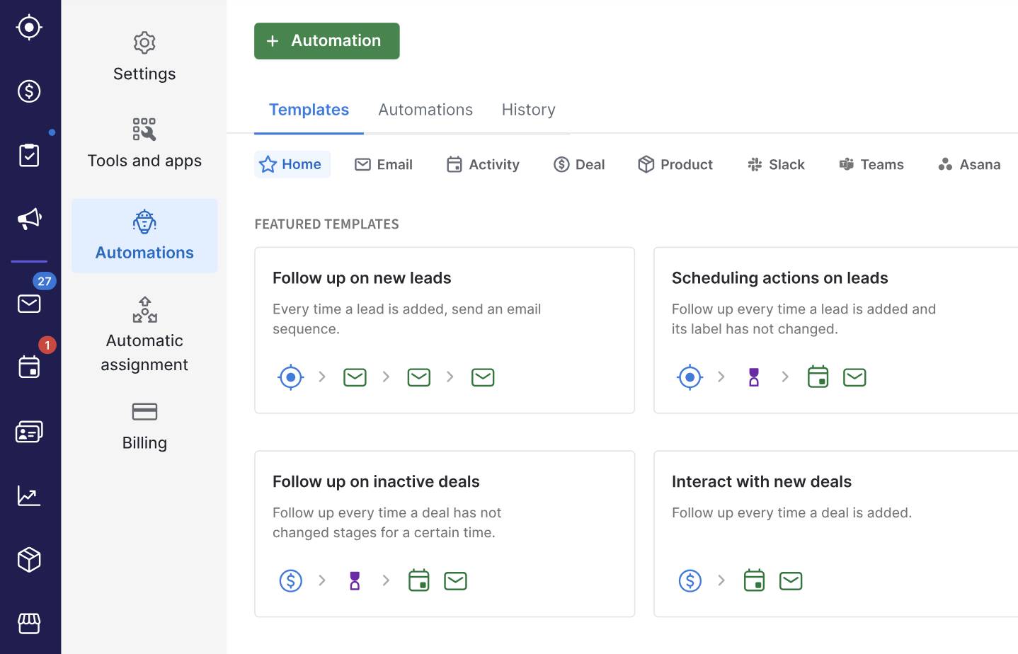 Mortgage CRM: setting up automations in Pipedrive to save time