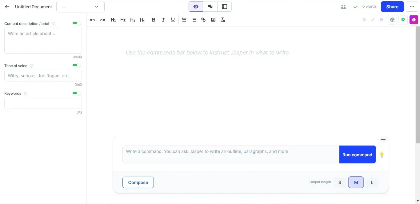 content writing apps, Jasper AI