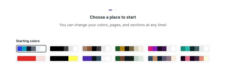 Color Palettes in Podia