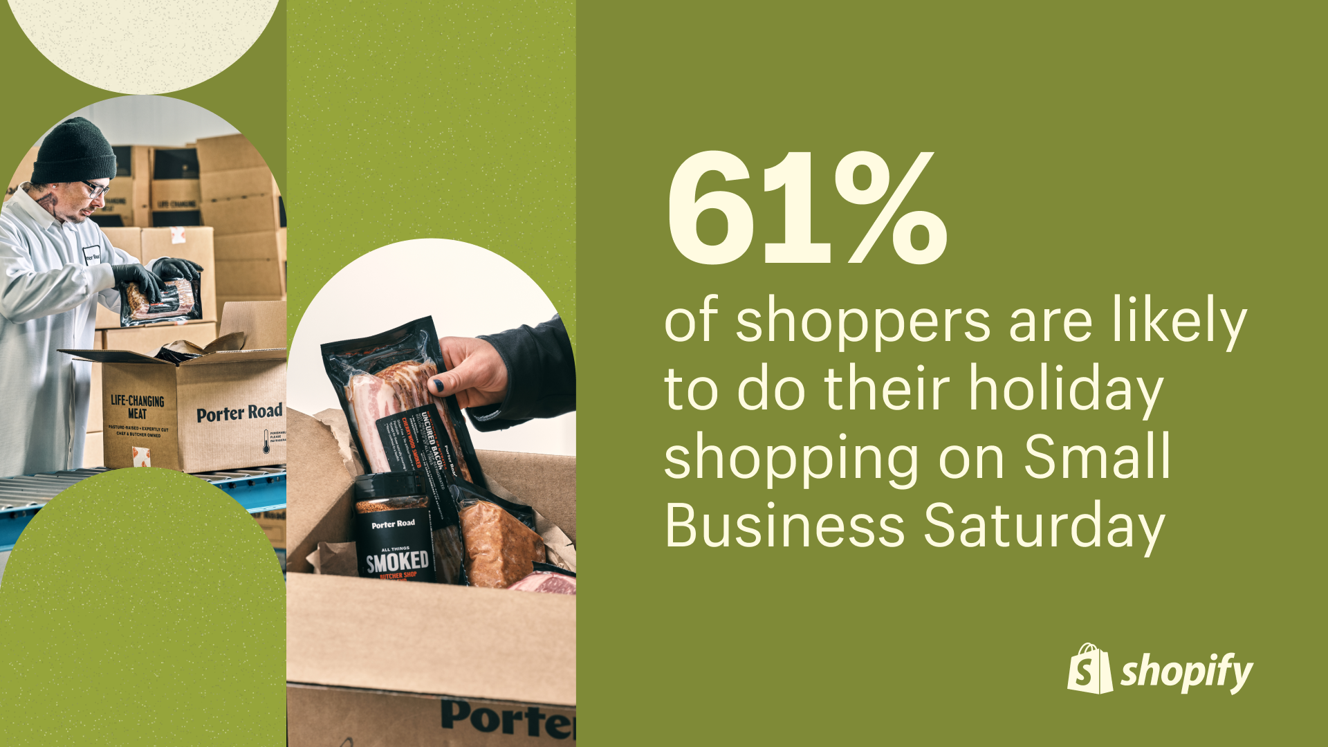 61% of shoppers are likely to do their holiday shopping on Small Business Saturday.