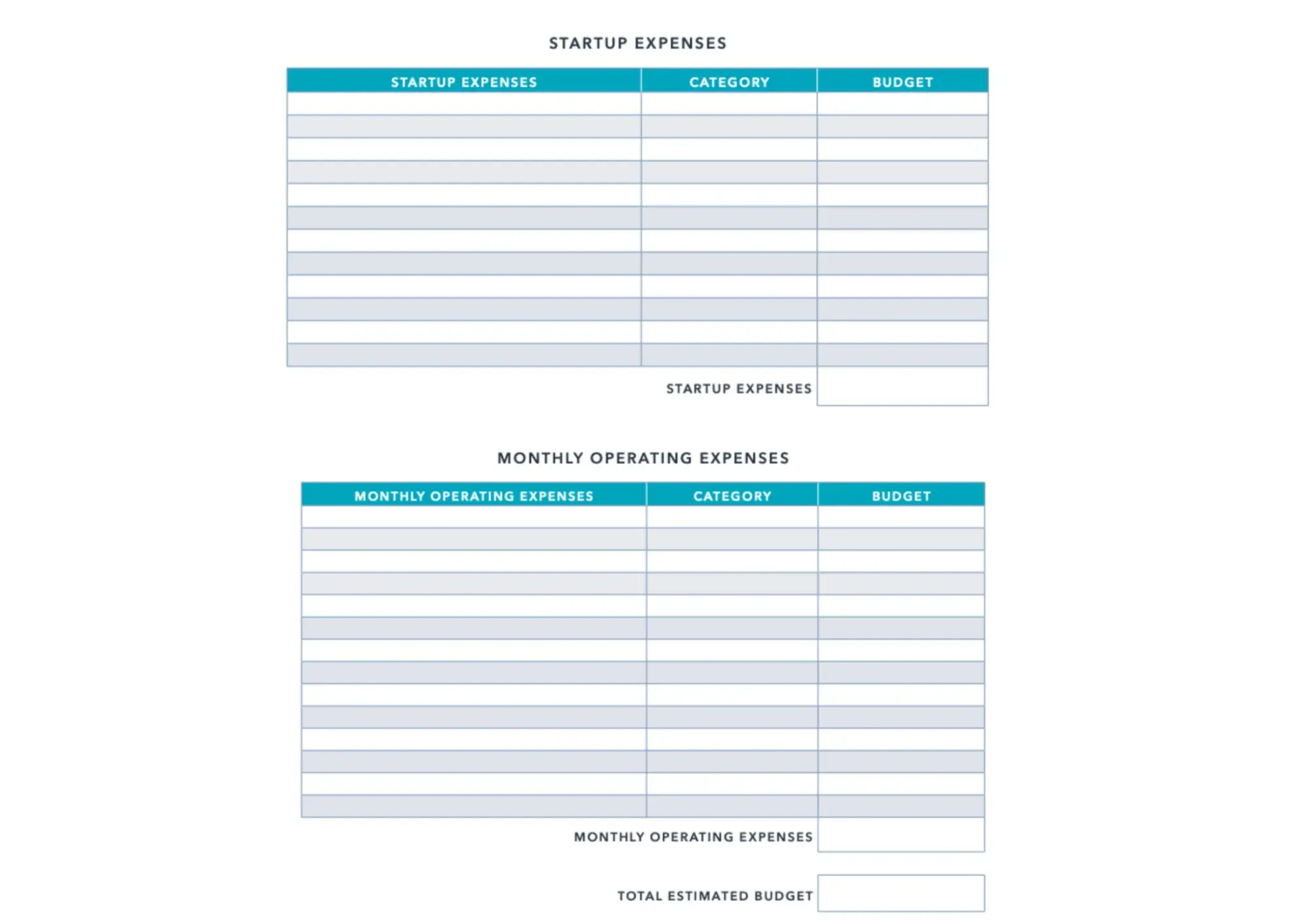 business budget template,  business budget template