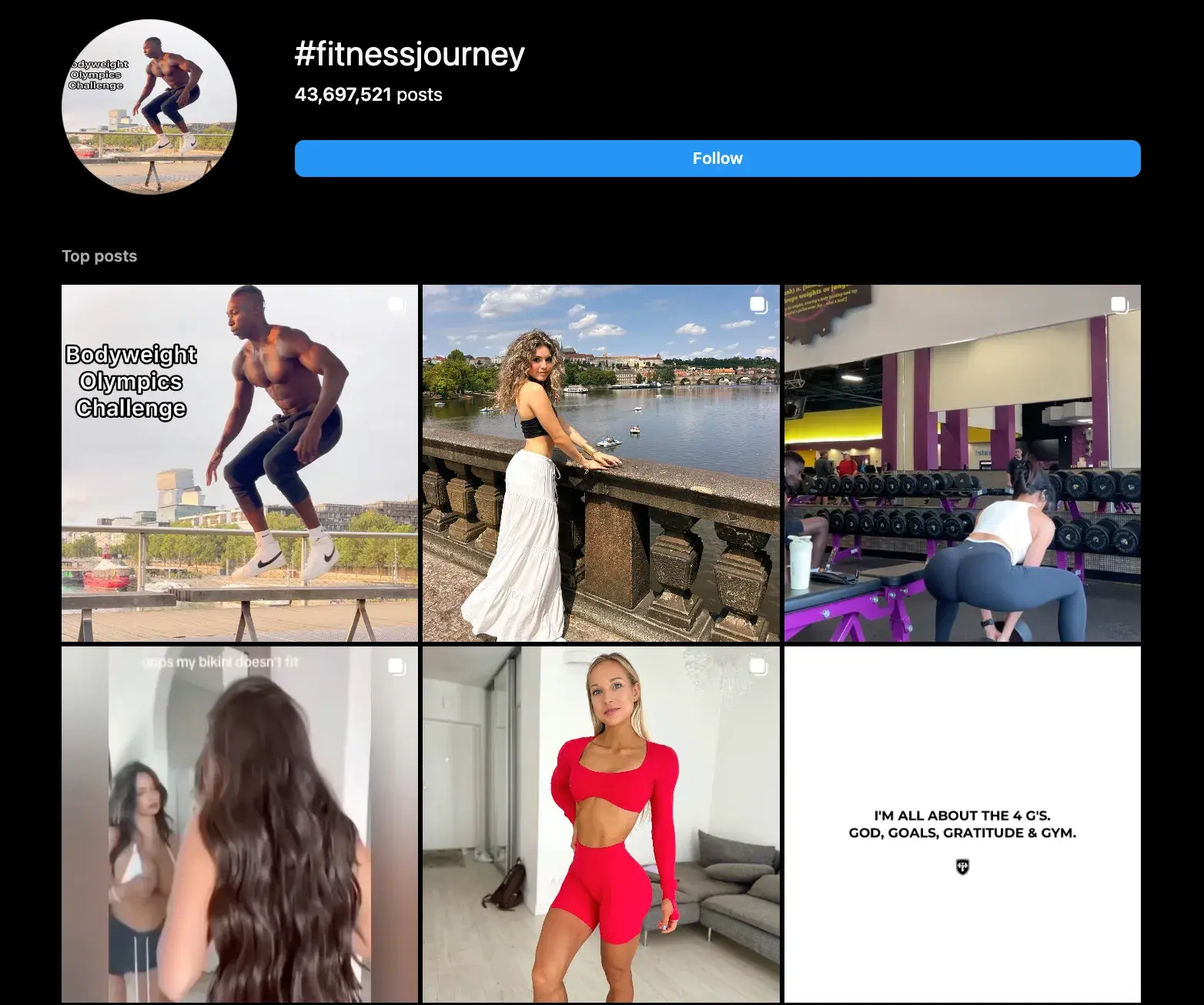 best instagram hashtags for fitness