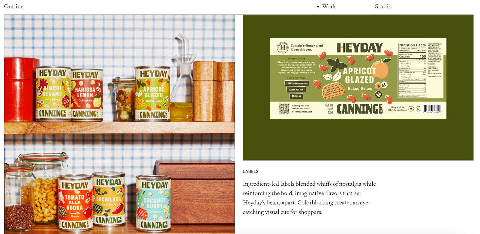 Heyday Canning product display with highligh on Apricot Glazed.