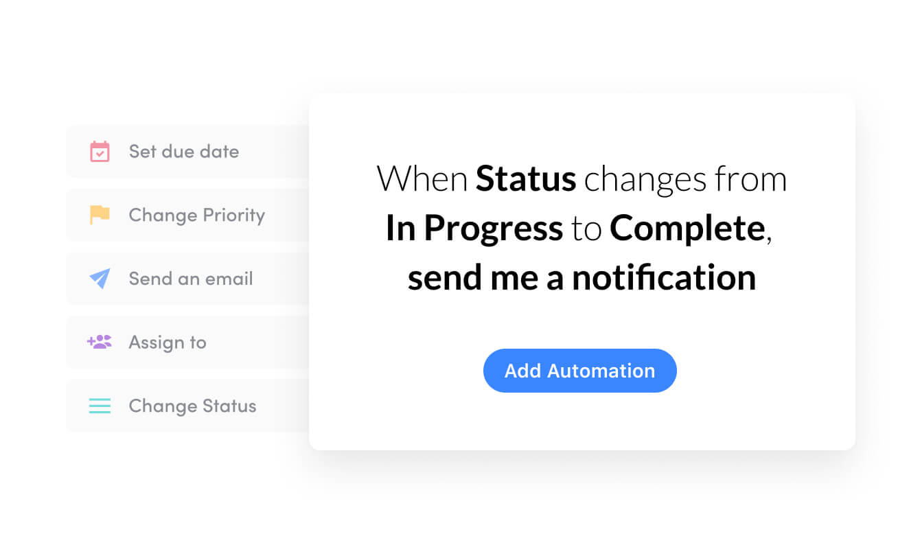 Automate status change and send a notification