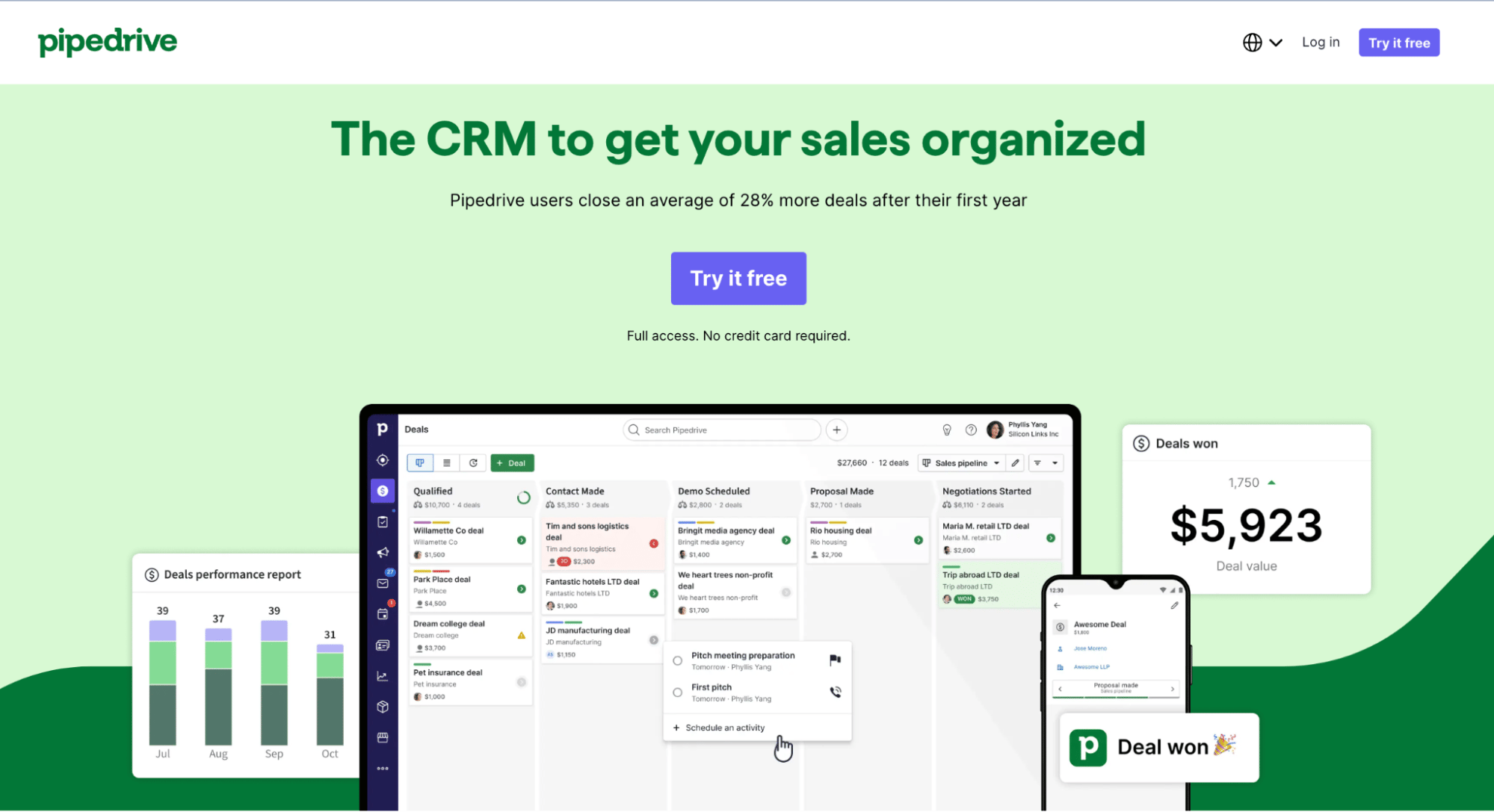 CRM Invoice Pipedrive