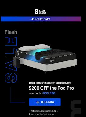 Flash Sales Eight Sleep example