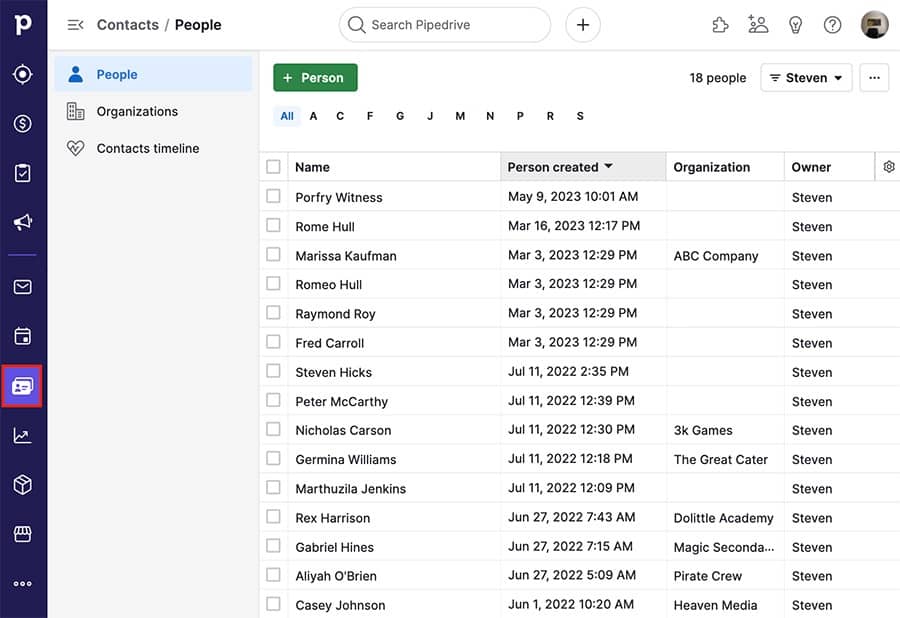 Social media marketing: How Pipedrive CRM automatically pulls data from social media to populate customer profiles