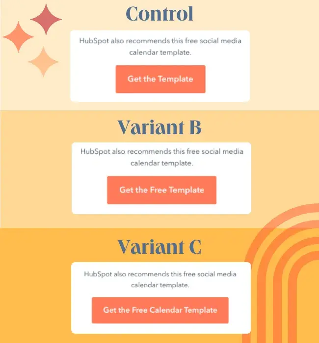 Author CTA variant examples