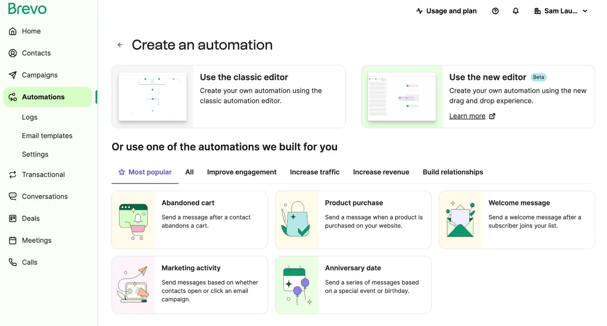 Marketing automation platform Brevo.