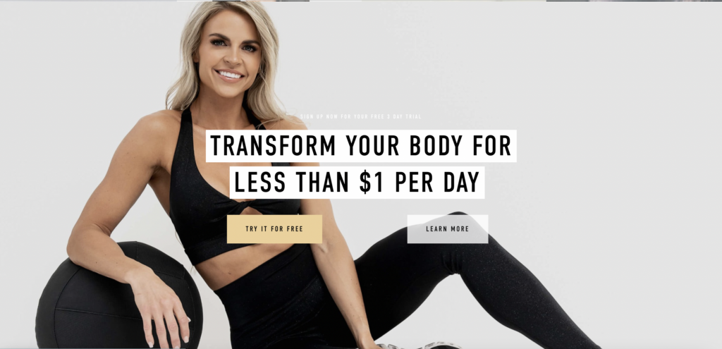 Squarespace fitness website anne craig