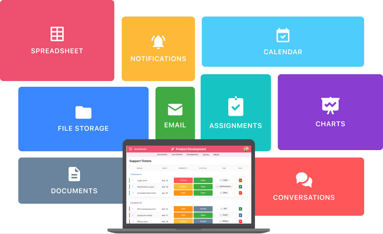 SmartSuite task management features