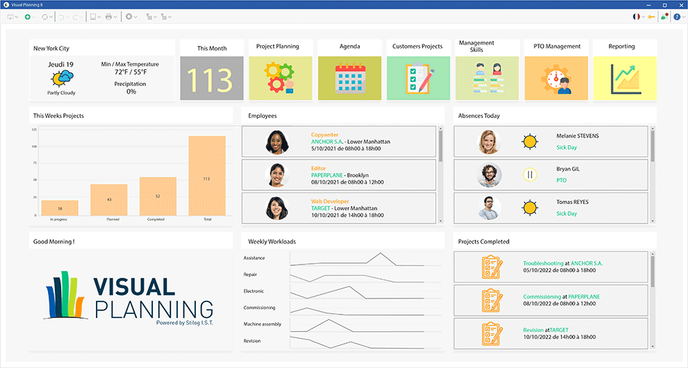 Production management Visual Planning