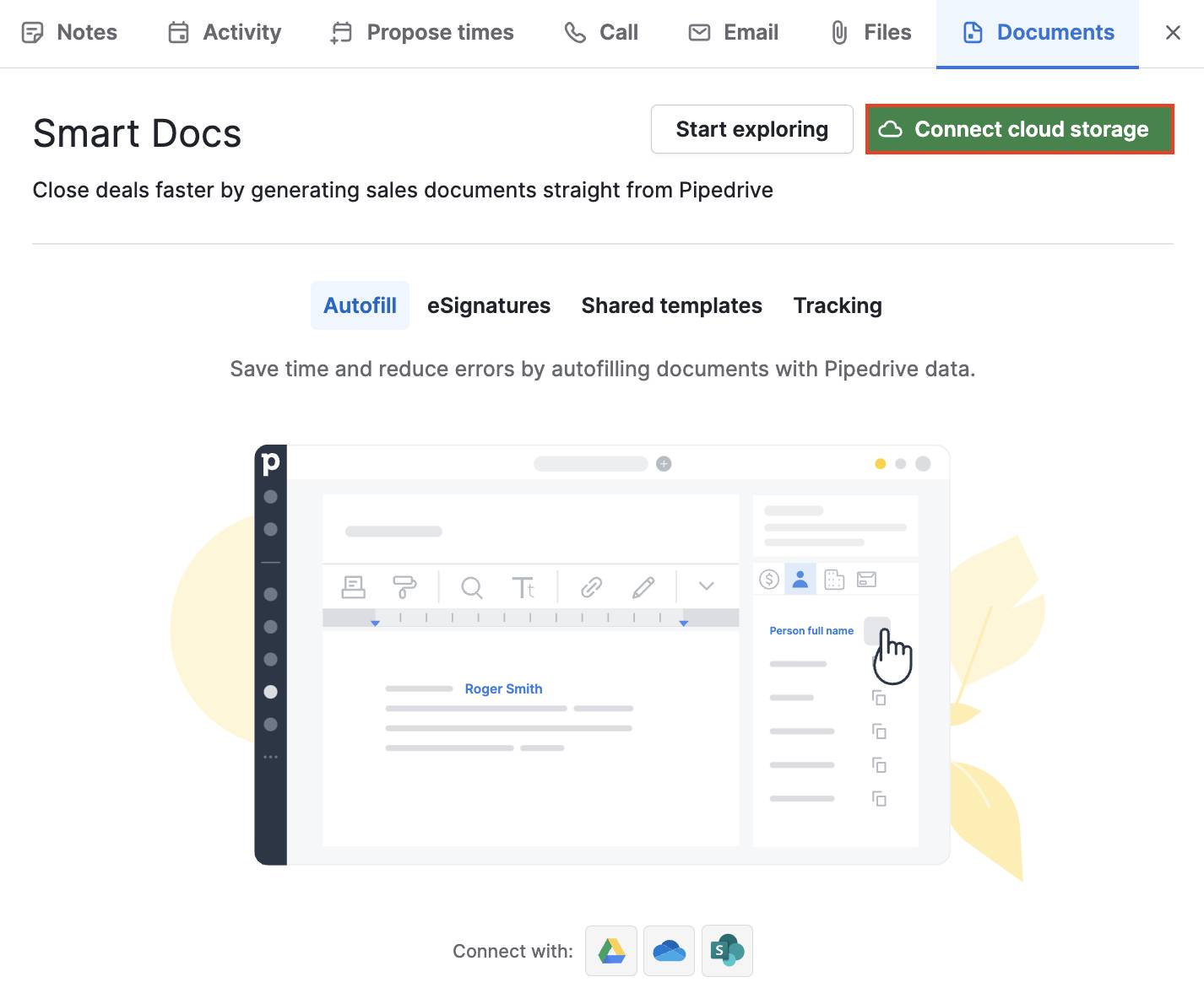 Sales contract Pipedrive Smart Docs