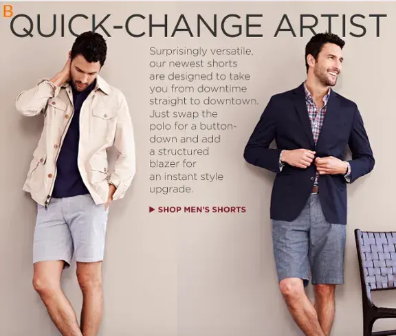 Banana Republic using benefits rather than features in an email