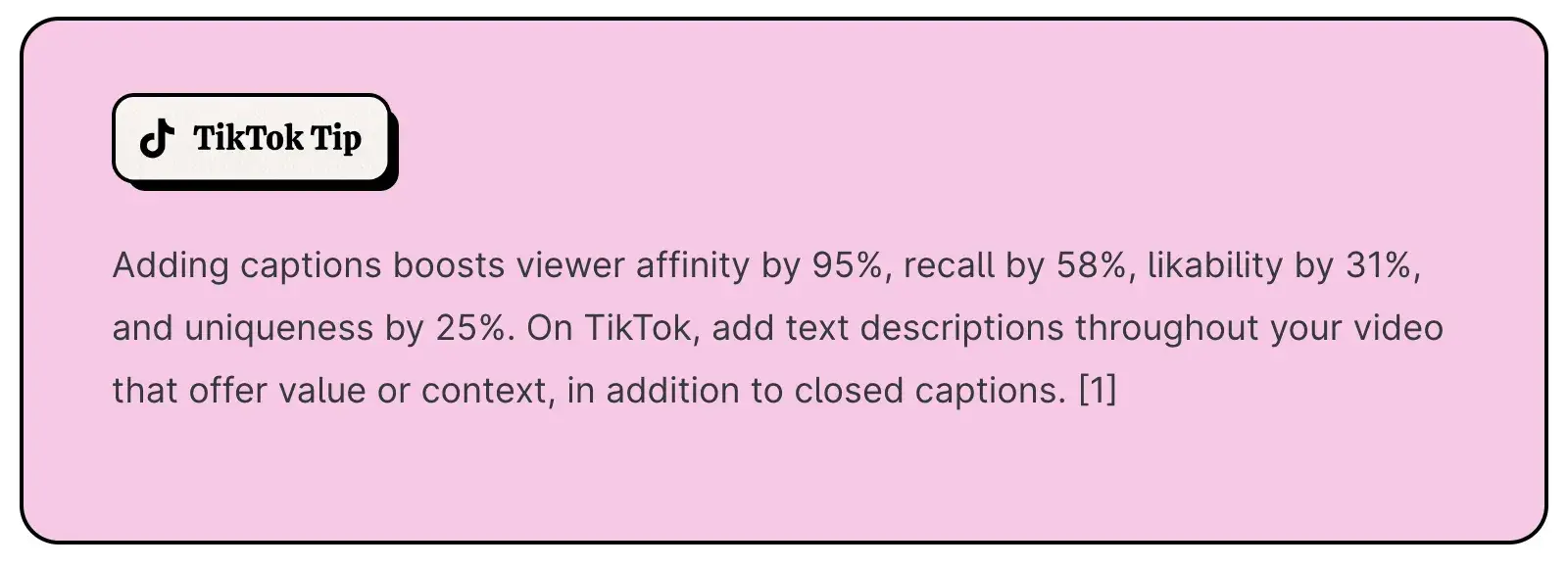 video marketing stats, captions