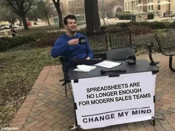 CRM meme Pipedrive change mind meme