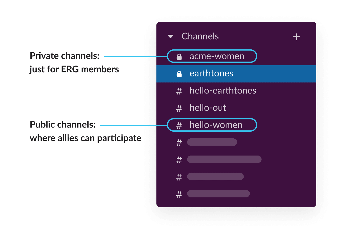 Company core values Slack ERGs