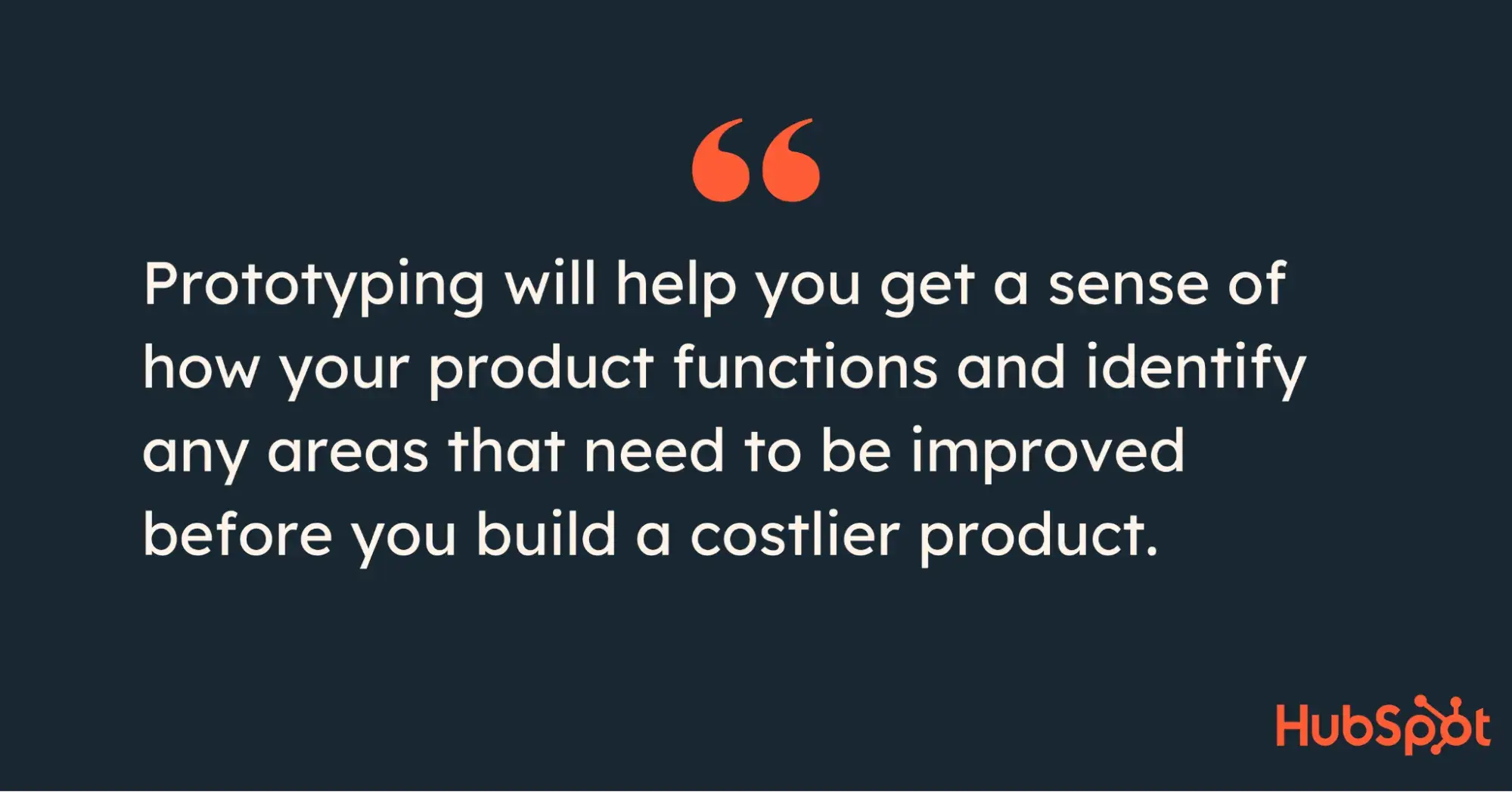 pull quote about the importance of prototyping in product development process