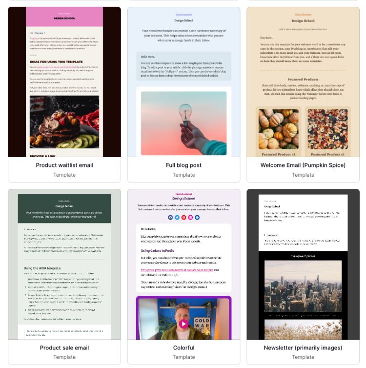 Podia Email Templates