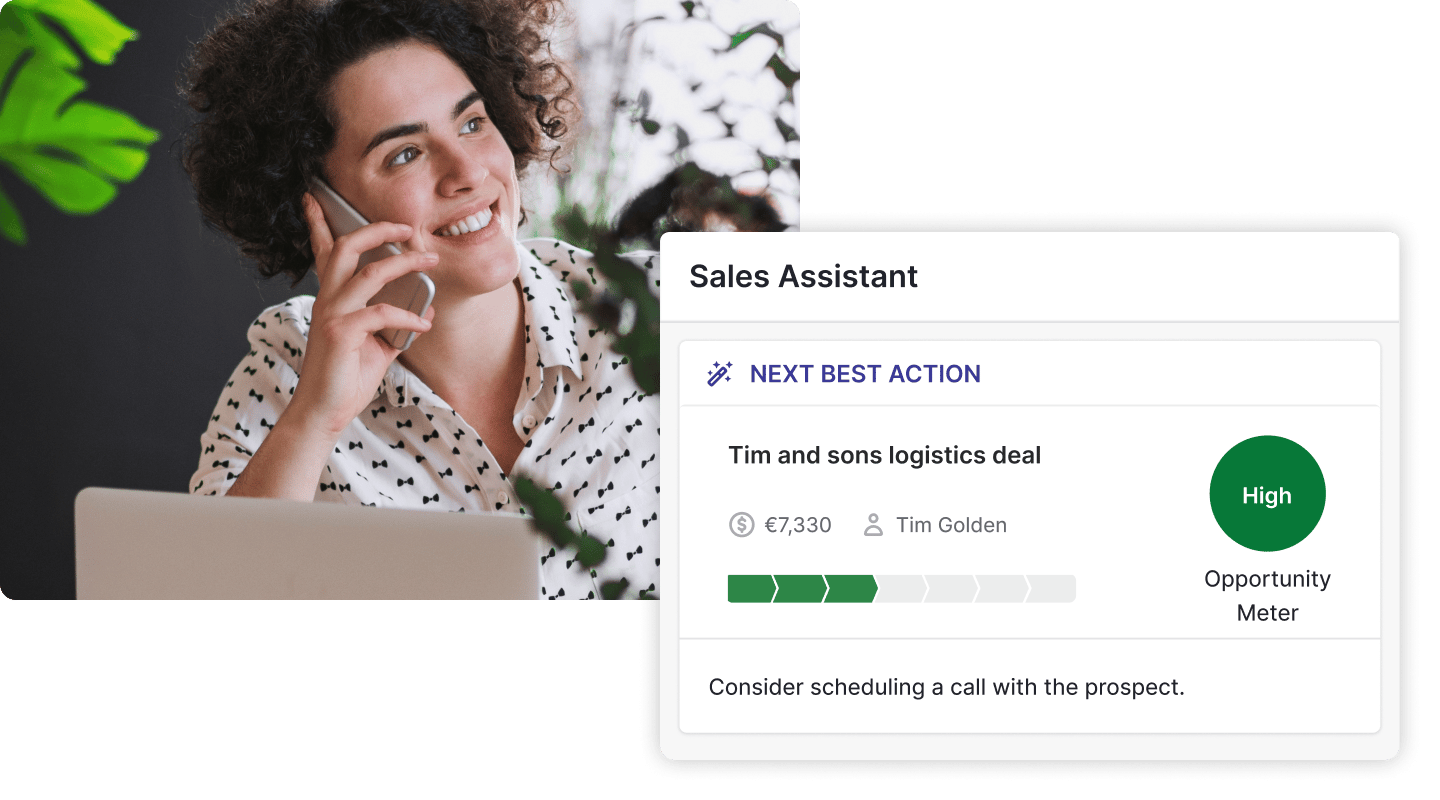 Next best action Pipedrive AI Sales Assistant