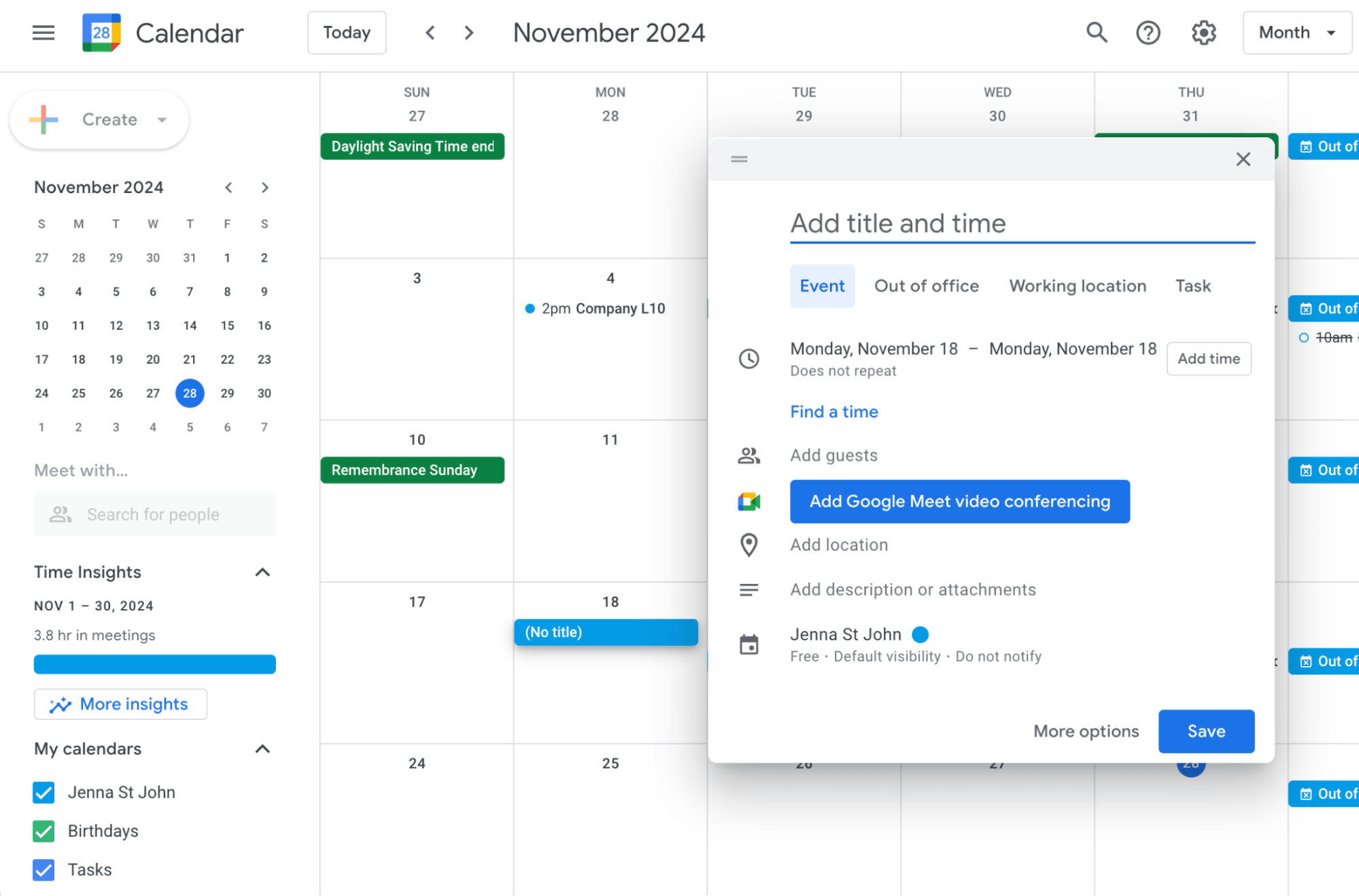 Best calendar app Pipedrive Google Calendar create event