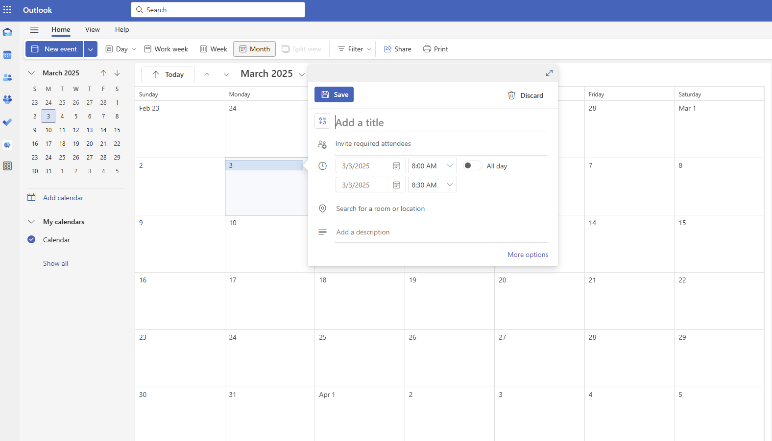 Best calendar app Pipedrive Outlook Calendar create event