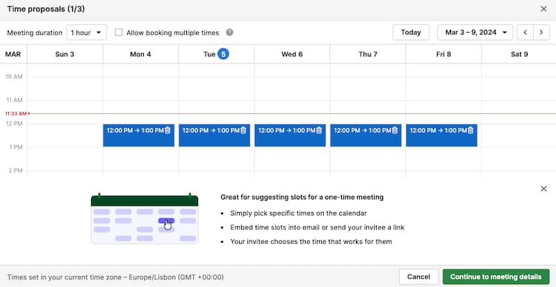 Best calendar app Pipedrive Scheduler time proposals