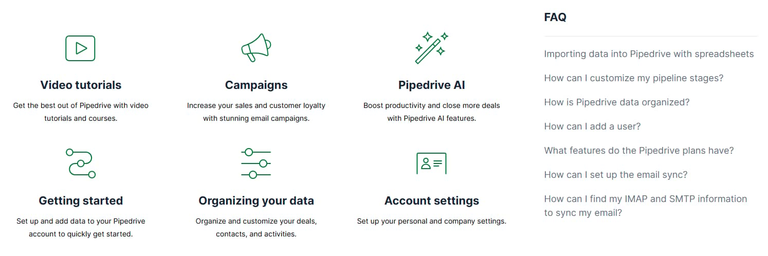 Customer Base Pipedrive resources Knowledge Base