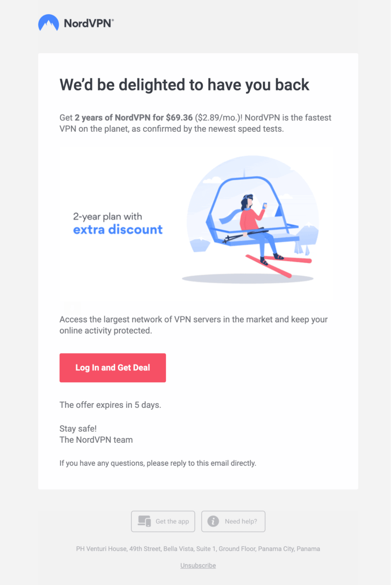 NordVPN Drip Marketing Email