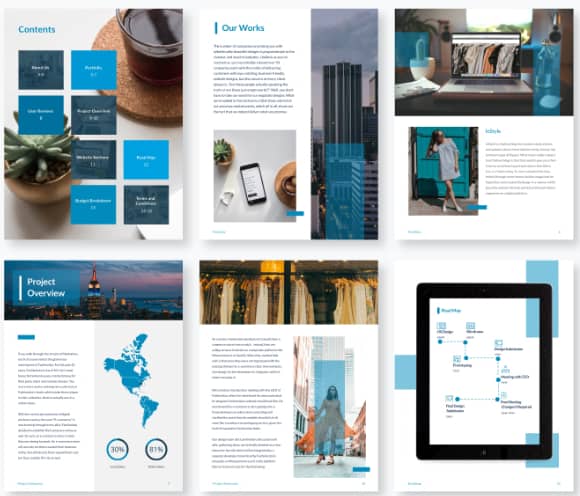 Software proposal template Pipedrive visual elements in a proposal