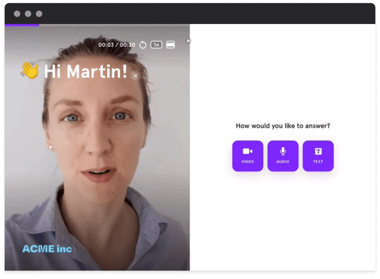 product portfolio management typeform videoask
