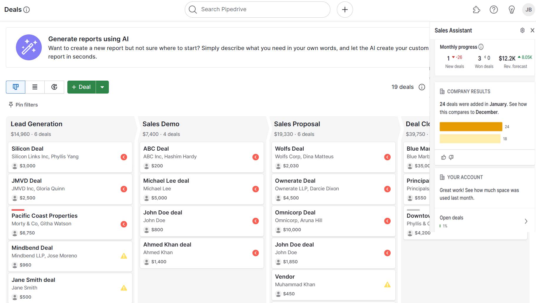 AI tools for startups Pipedrive AI Sales Assistant