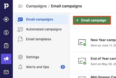 Best font for email Pipedrive New email campaign