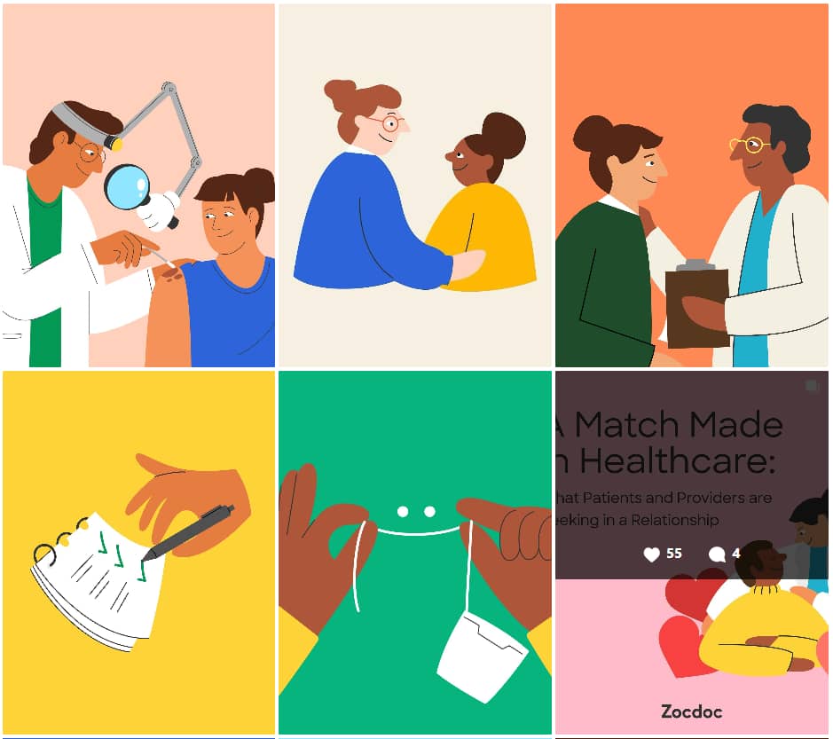 Brand awareness Zocdoc social media