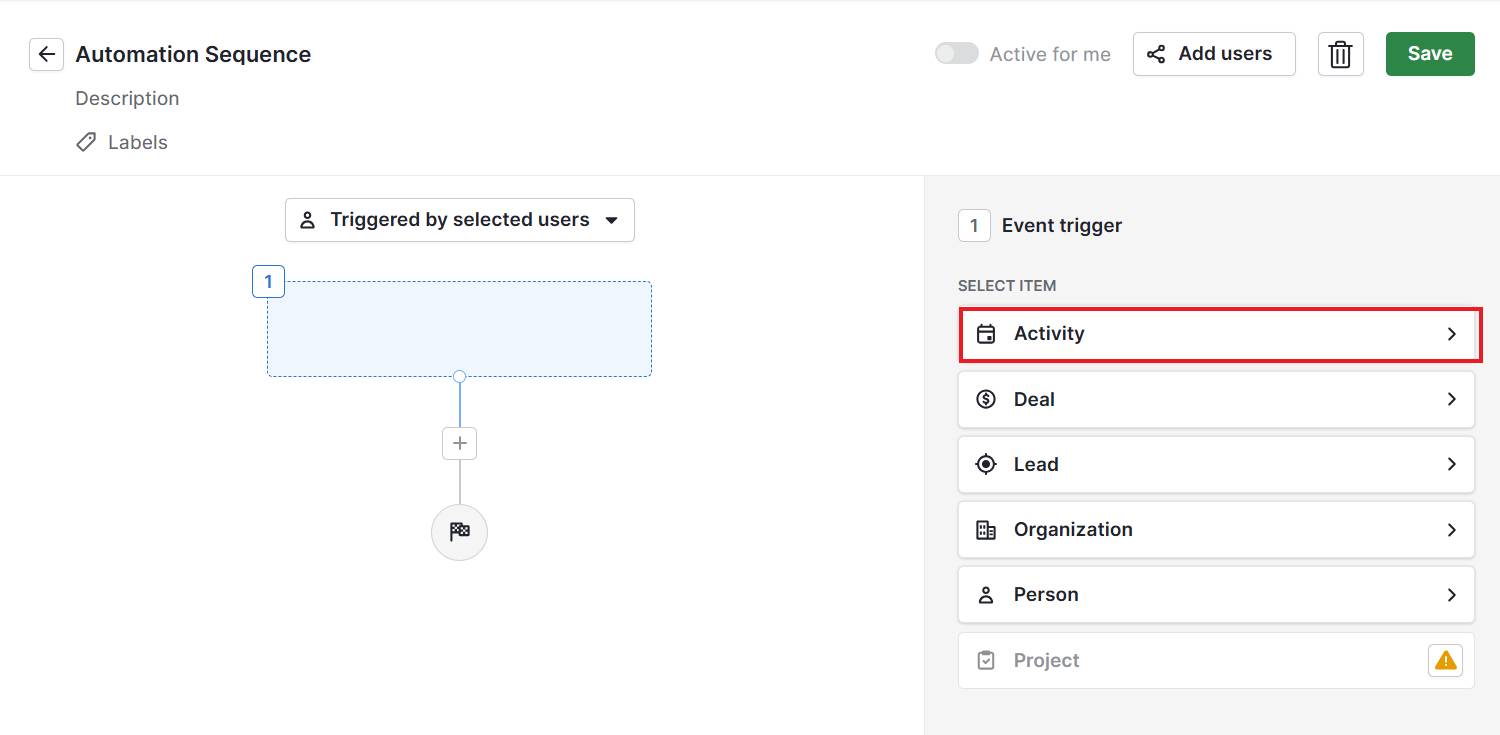 Pipedrive vs. Pipeline CRM Pipedrive automation builder