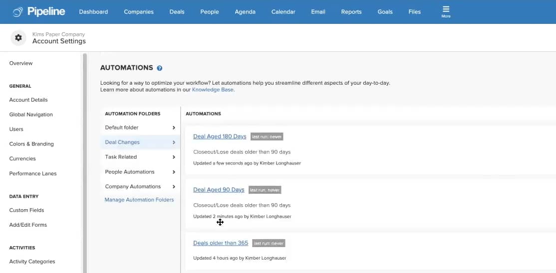 Pipedrive vs. Pipeline CRM automation