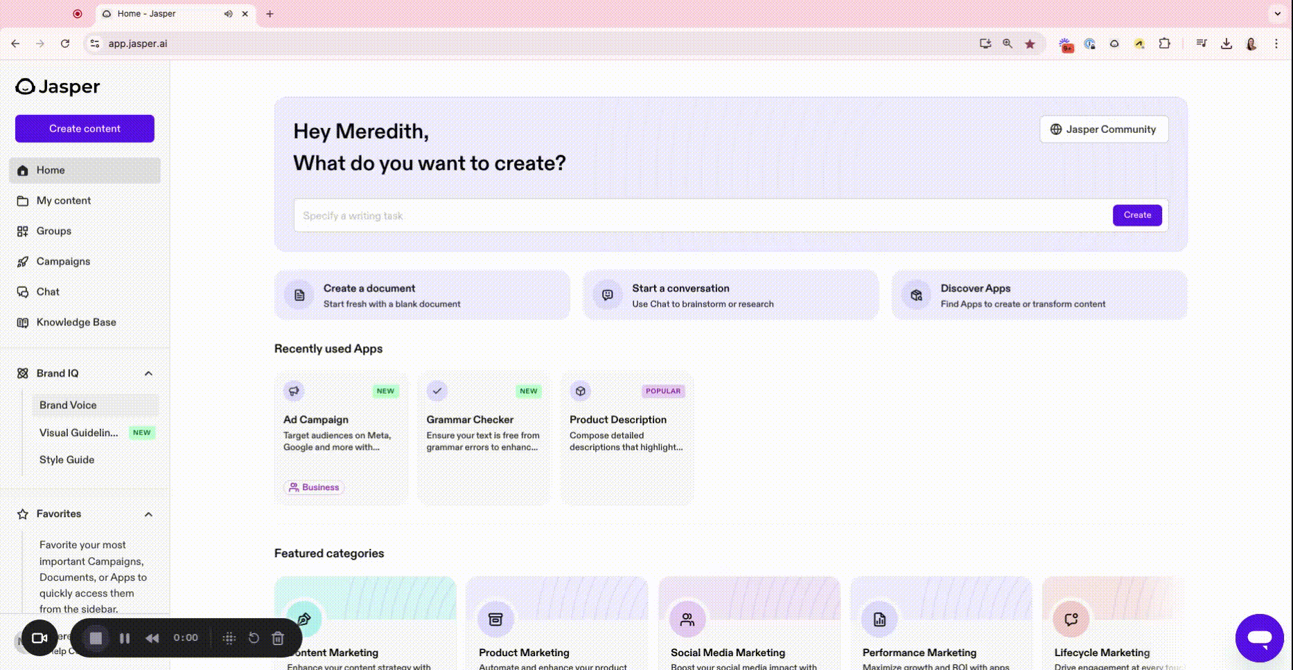 AI Digital Marketing Jasper